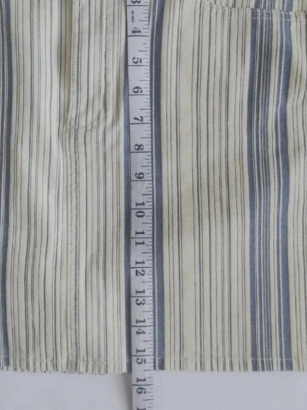Two By Vince Camuto Cream and Blue Striped Mini Skirt SZ 10 - Picture 7 of 7